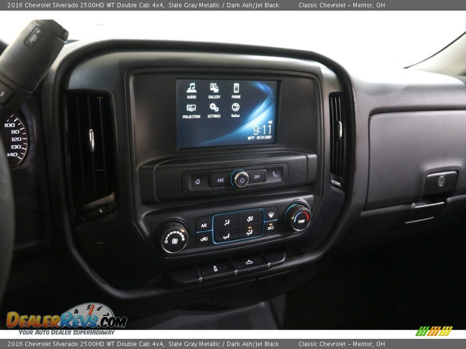 Controls of 2016 Chevrolet Silverado 2500HD WT Double Cab 4x4 Photo #8
