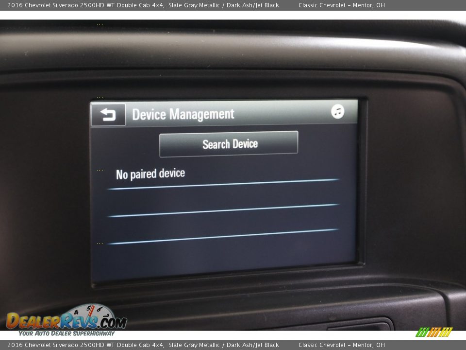 Controls of 2016 Chevrolet Silverado 2500HD WT Double Cab 4x4 Photo #10