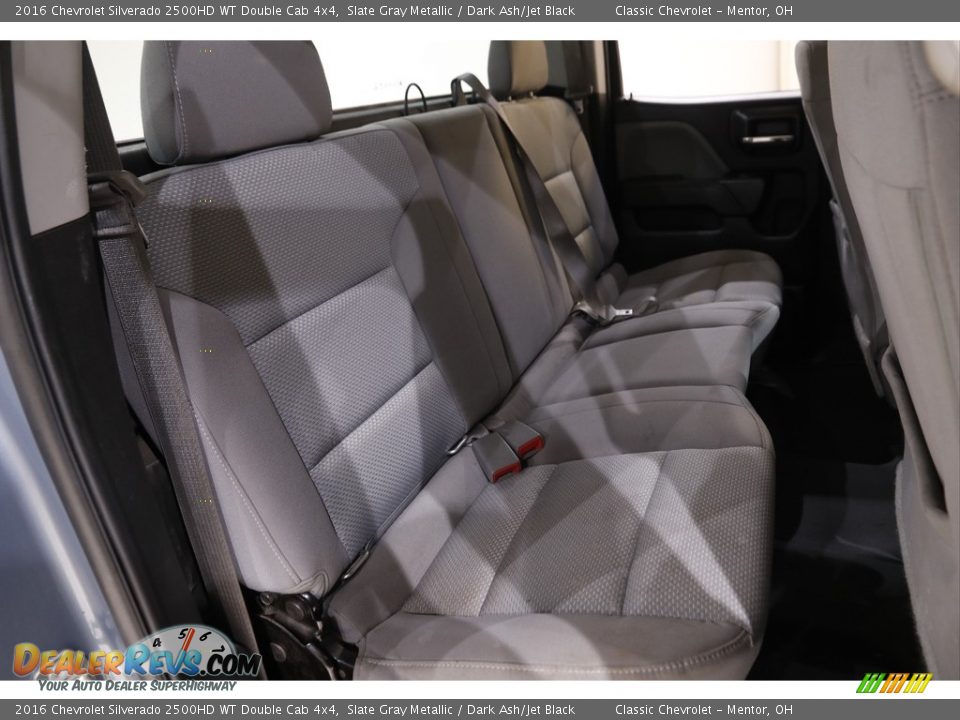 Rear Seat of 2016 Chevrolet Silverado 2500HD WT Double Cab 4x4 Photo #14