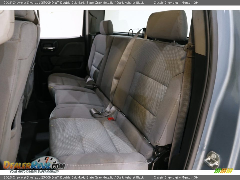 Rear Seat of 2016 Chevrolet Silverado 2500HD WT Double Cab 4x4 Photo #15