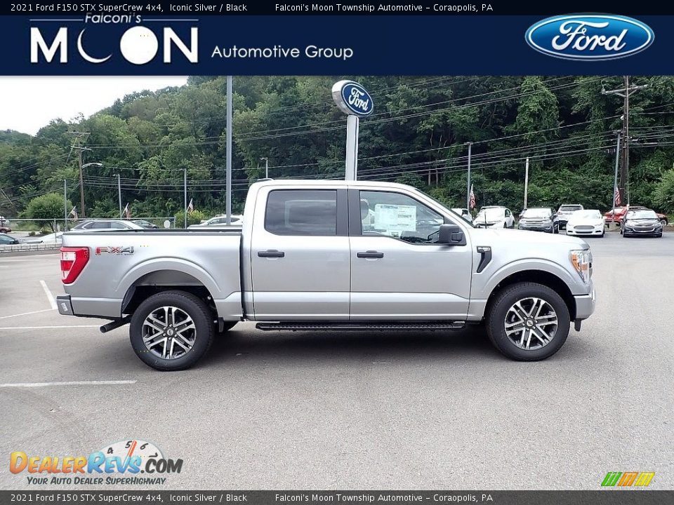 2021 Ford F150 STX SuperCrew 4x4 Iconic Silver / Black Photo #1