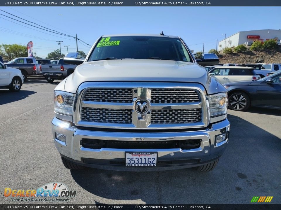 2018 Ram 2500 Laramie Crew Cab 4x4 Bright Silver Metallic / Black Photo #2