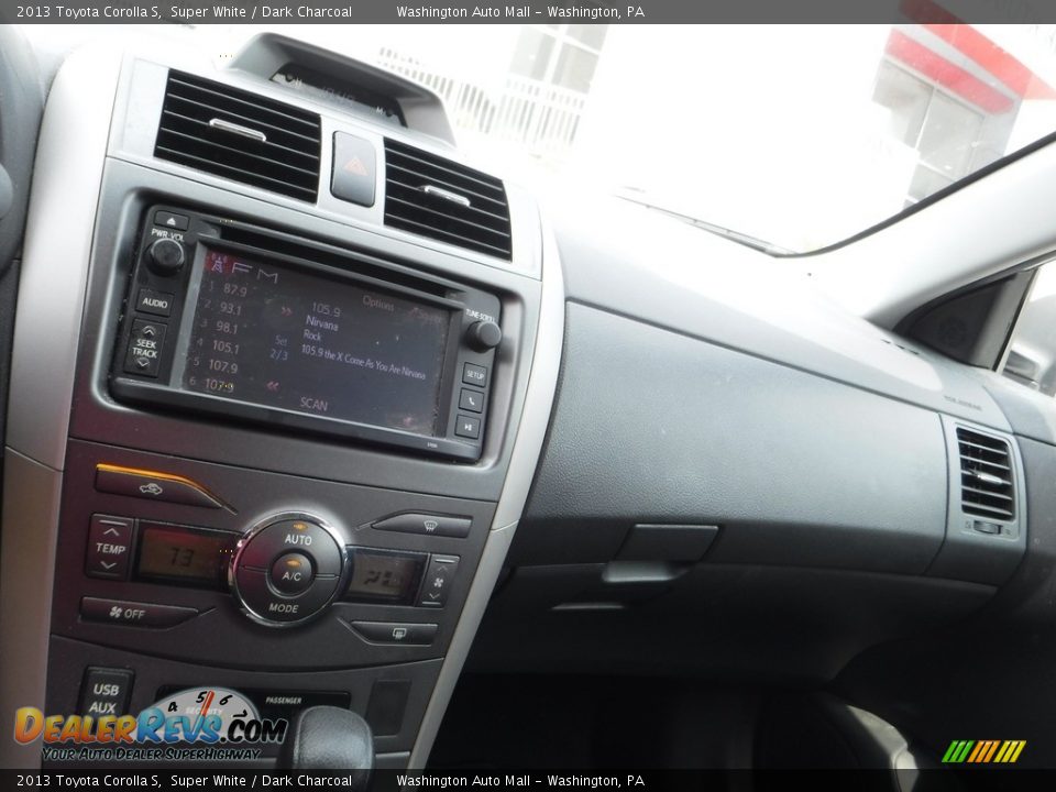 2013 Toyota Corolla S Super White / Dark Charcoal Photo #3