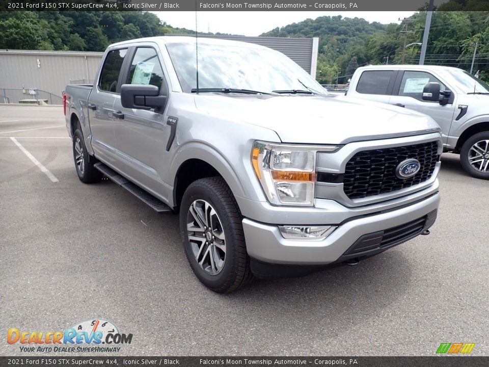 2021 Ford F150 STX SuperCrew 4x4 Iconic Silver / Black Photo #3