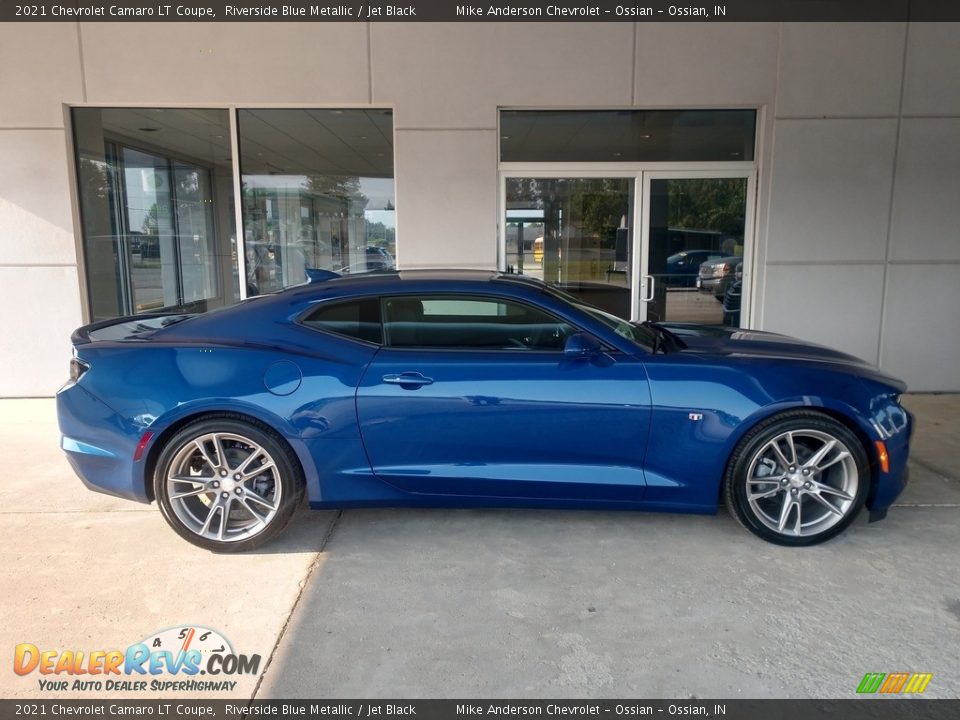 Riverside Blue Metallic 2021 Chevrolet Camaro LT Coupe Photo #3