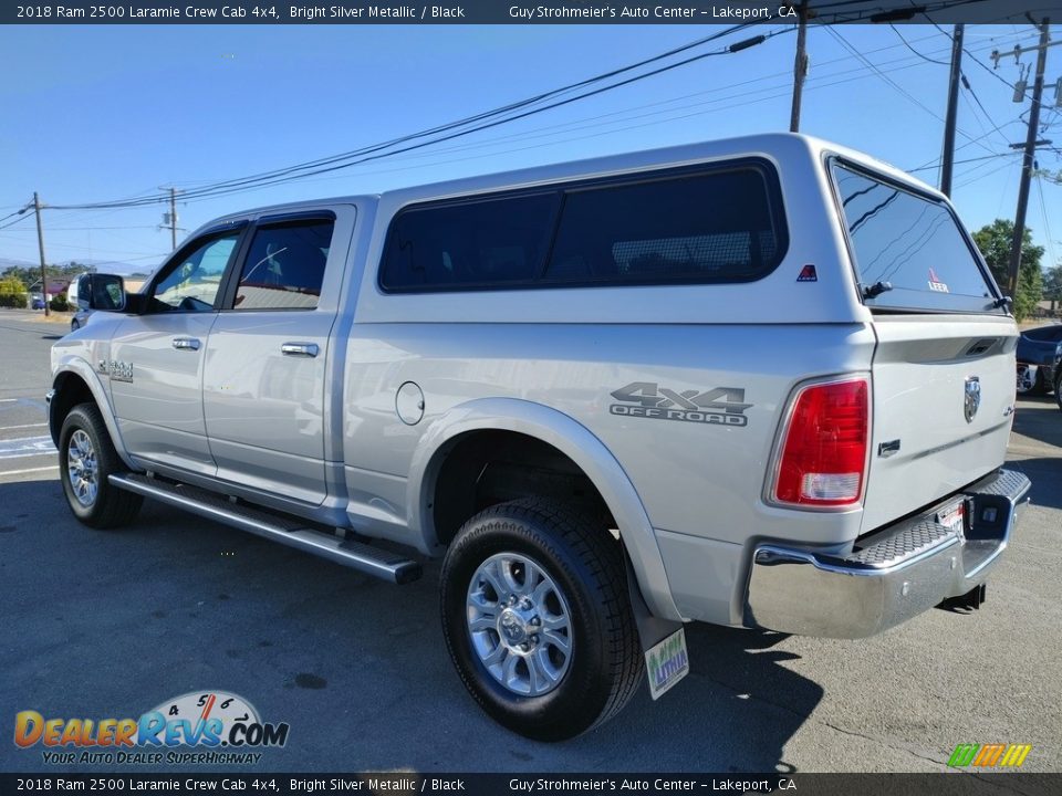 2018 Ram 2500 Laramie Crew Cab 4x4 Bright Silver Metallic / Black Photo #4