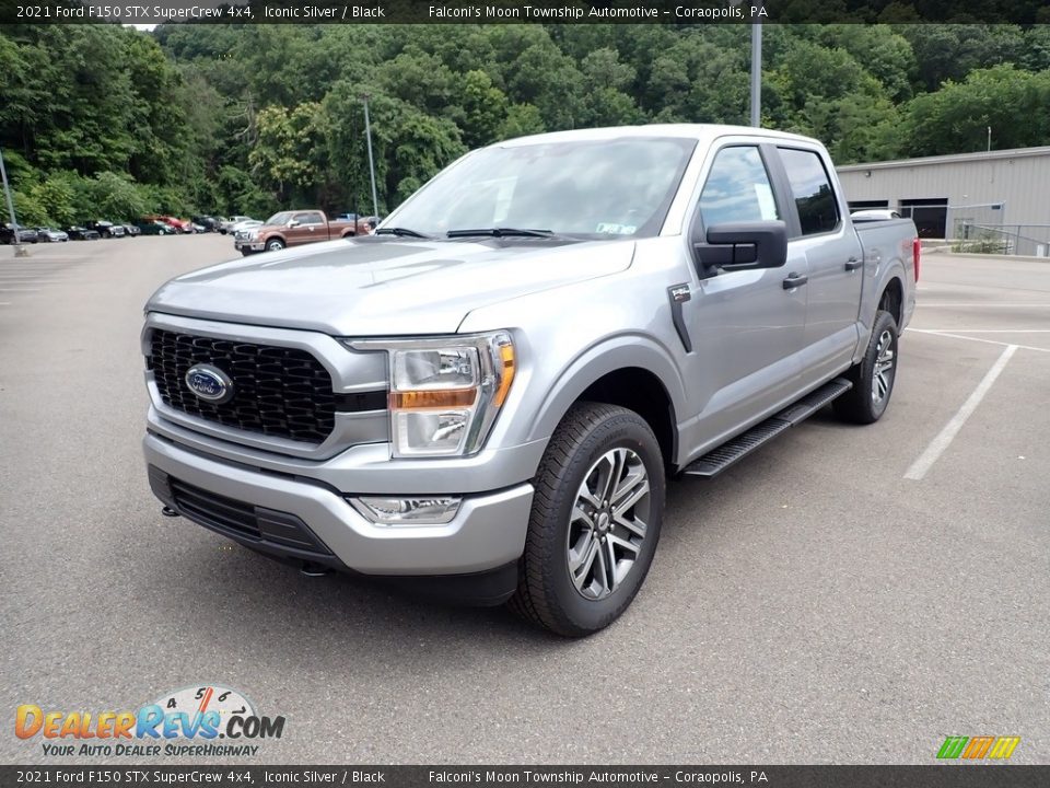 2021 Ford F150 STX SuperCrew 4x4 Iconic Silver / Black Photo #5