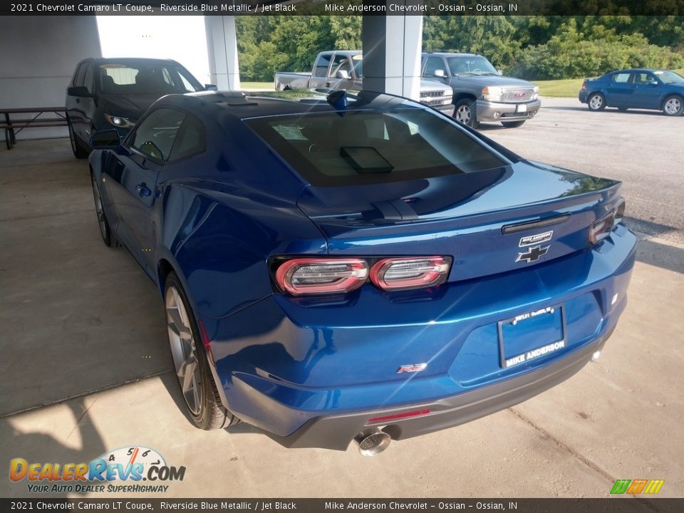 2021 Chevrolet Camaro LT Coupe Riverside Blue Metallic / Jet Black Photo #7