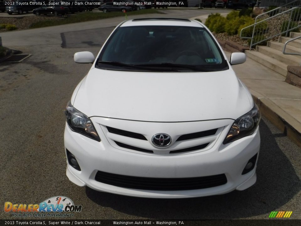 2013 Toyota Corolla S Super White / Dark Charcoal Photo #8