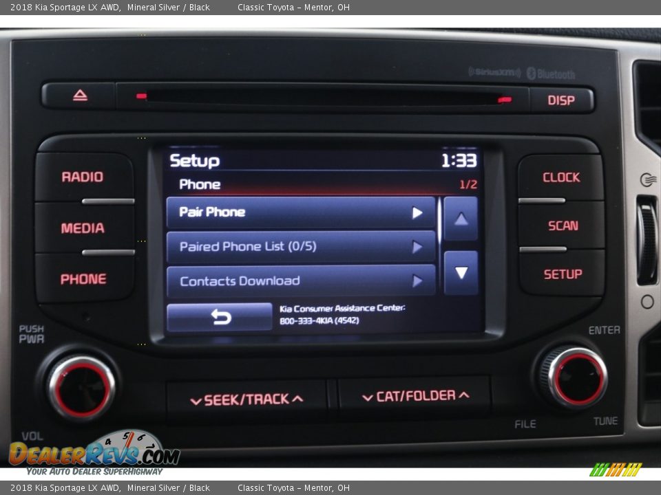 2018 Kia Sportage LX AWD Mineral Silver / Black Photo #10