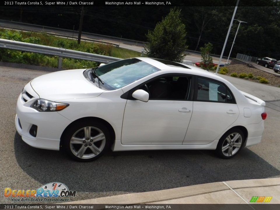 2013 Toyota Corolla S Super White / Dark Charcoal Photo #10