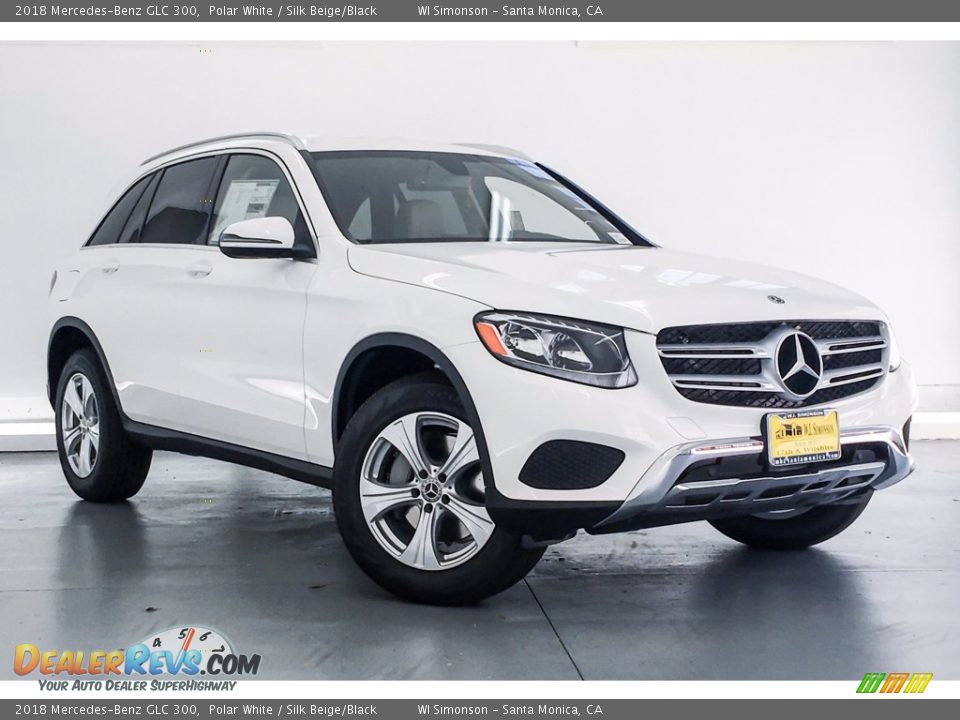 2018 Mercedes-Benz GLC 300 Polar White / Silk Beige/Black Photo #12