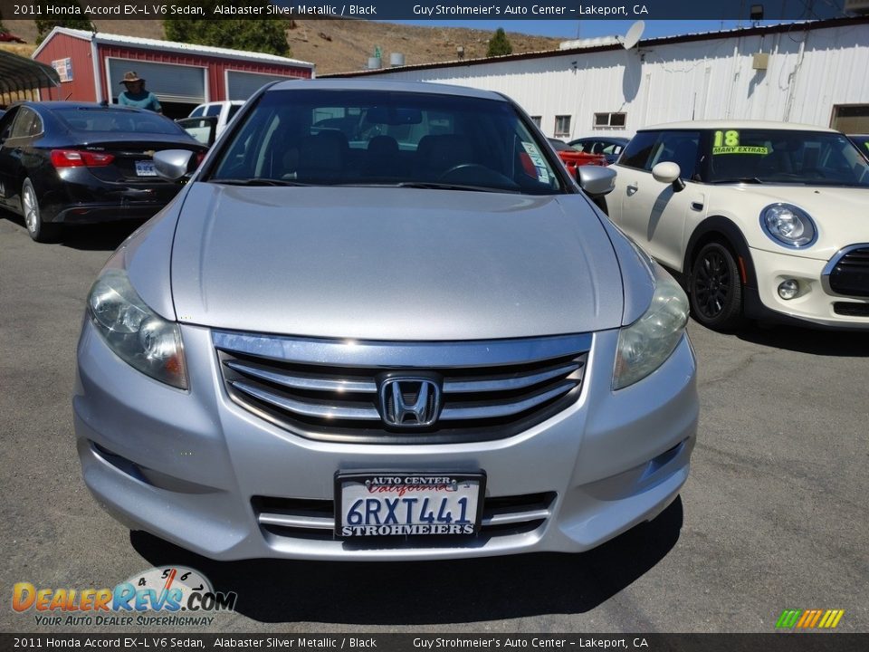 2011 Honda Accord EX-L V6 Sedan Alabaster Silver Metallic / Black Photo #2