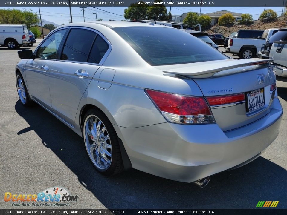 2011 Honda Accord EX-L V6 Sedan Alabaster Silver Metallic / Black Photo #4