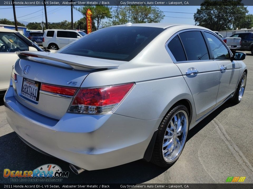 2011 Honda Accord EX-L V6 Sedan Alabaster Silver Metallic / Black Photo #6