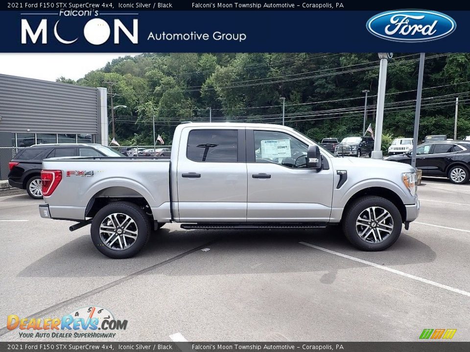 2021 Ford F150 STX SuperCrew 4x4 Iconic Silver / Black Photo #1