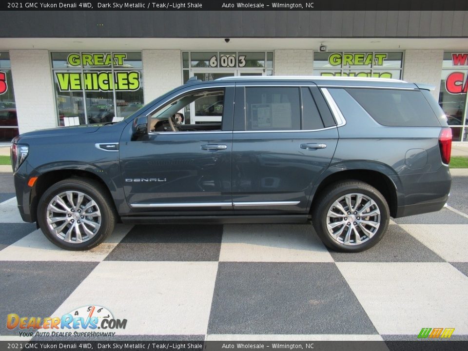 2021 GMC Yukon Denali 4WD Dark Sky Metallic / Teak/­Light Shale Photo #1