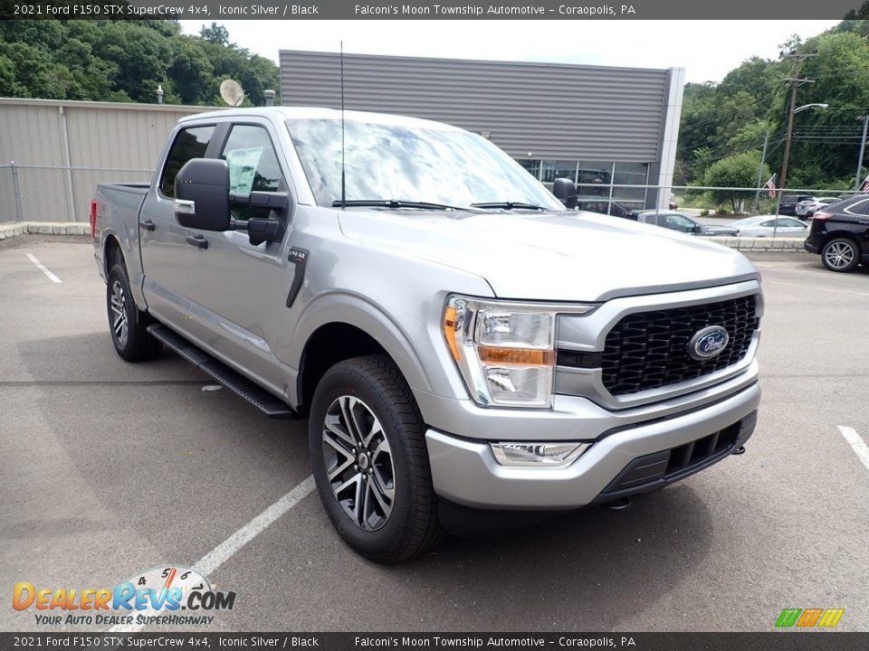 2021 Ford F150 STX SuperCrew 4x4 Iconic Silver / Black Photo #3