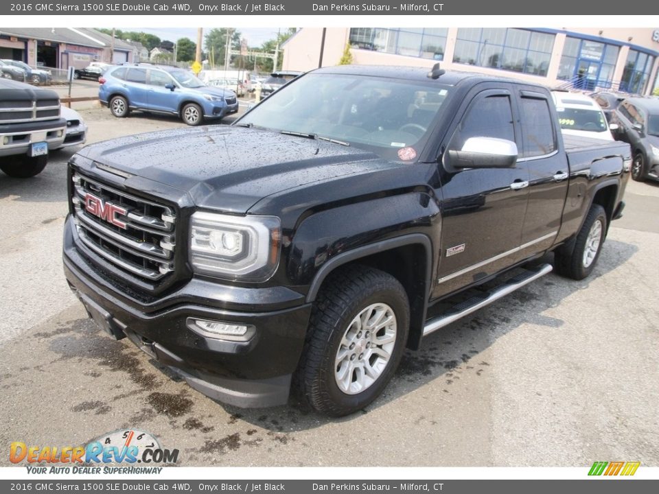 2016 GMC Sierra 1500 SLE Double Cab 4WD Onyx Black / Jet Black Photo #1