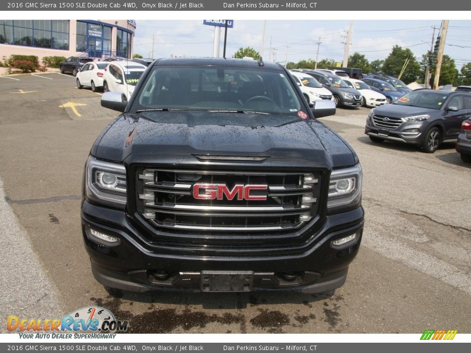 2016 GMC Sierra 1500 SLE Double Cab 4WD Onyx Black / Jet Black Photo #2