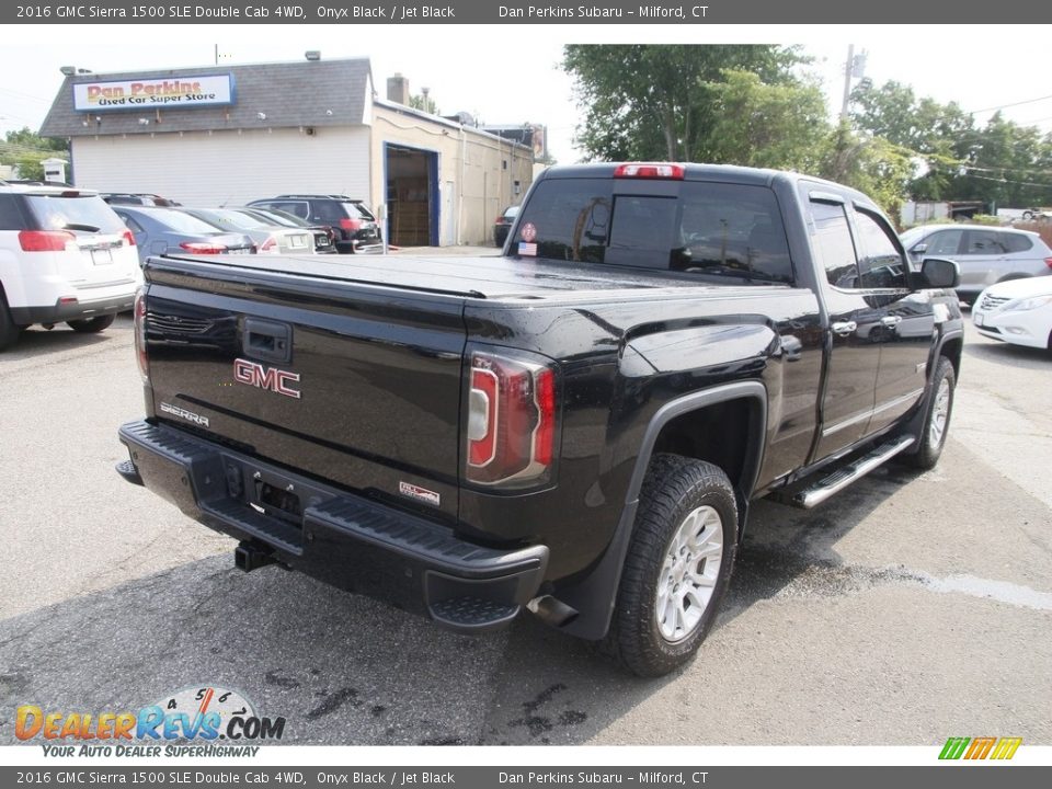 2016 GMC Sierra 1500 SLE Double Cab 4WD Onyx Black / Jet Black Photo #5