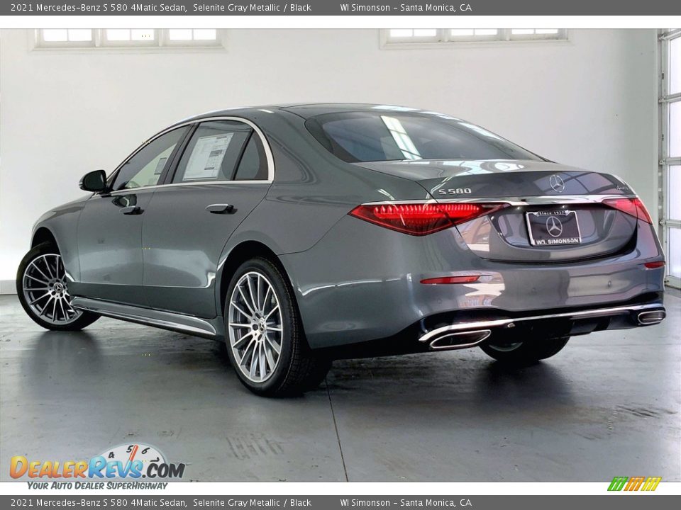 2021 Mercedes-Benz S 580 4Matic Sedan Selenite Gray Metallic / Black Photo #2