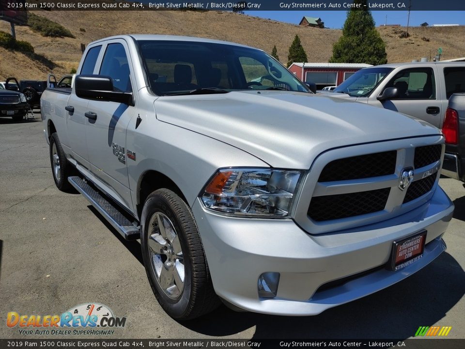 2019 Ram 1500 Classic Express Quad Cab 4x4 Bright Silver Metallic / Black/Diesel Gray Photo #1