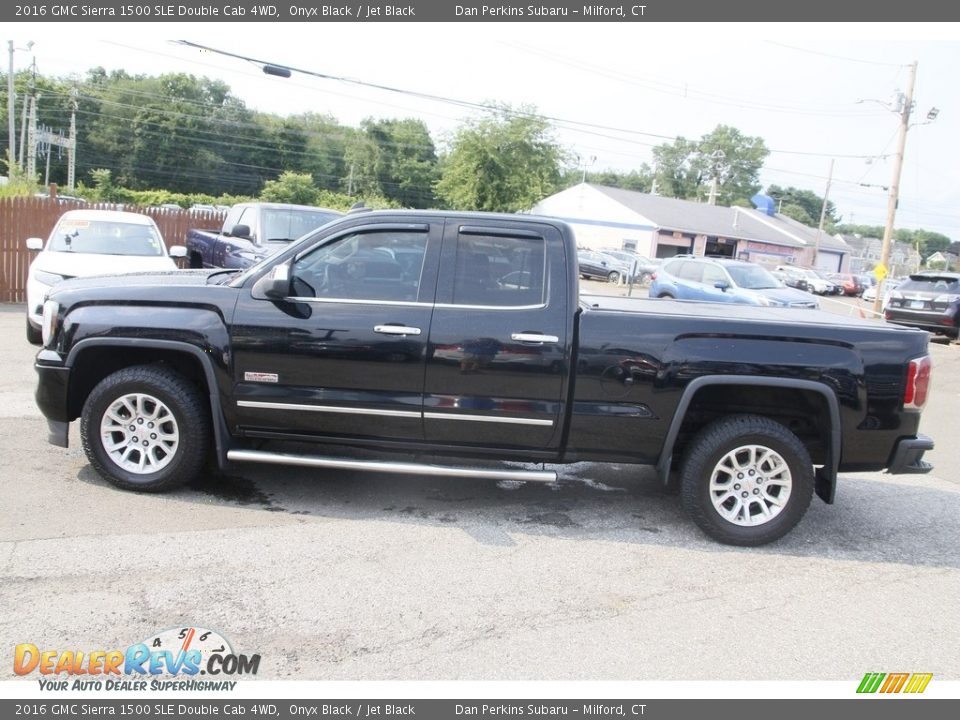 2016 GMC Sierra 1500 SLE Double Cab 4WD Onyx Black / Jet Black Photo #8