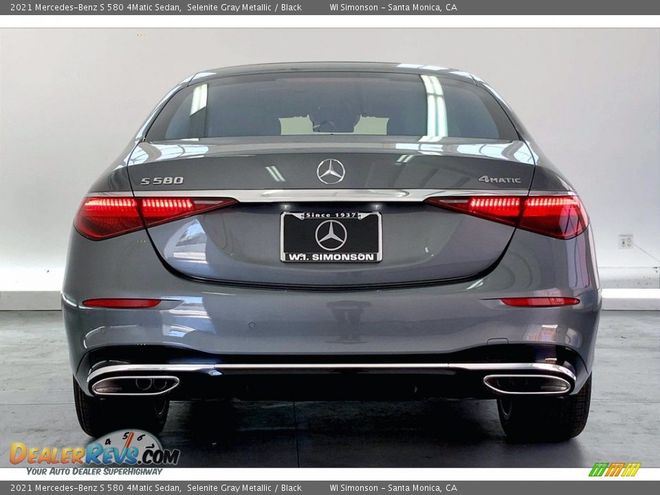 2021 Mercedes-Benz S 580 4Matic Sedan Selenite Gray Metallic / Black Photo #3