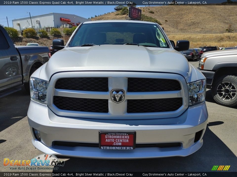 2019 Ram 1500 Classic Express Quad Cab 4x4 Bright Silver Metallic / Black/Diesel Gray Photo #2