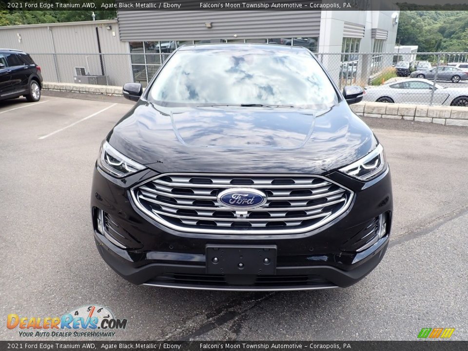 Agate Black Metallic 2021 Ford Edge Titanium AWD Photo #4