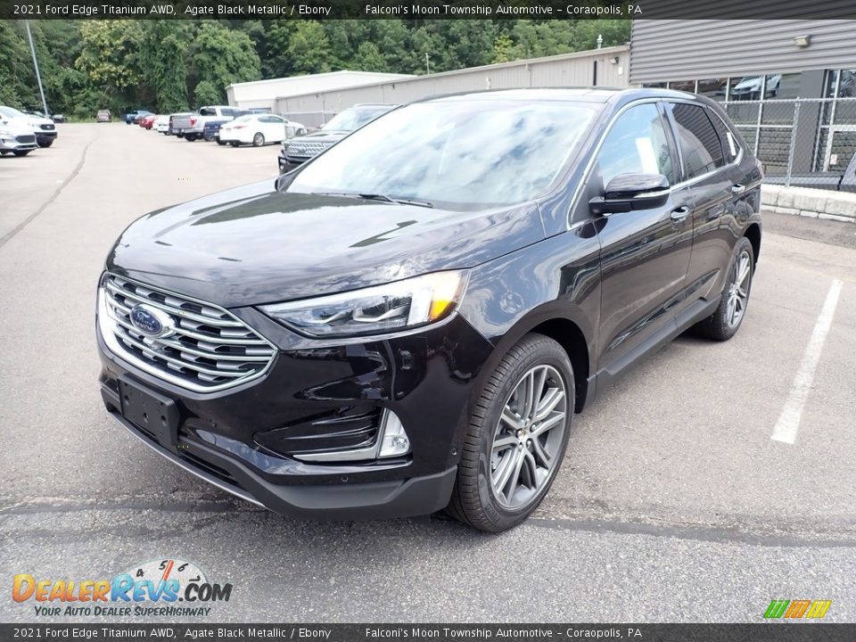 Agate Black Metallic 2021 Ford Edge Titanium AWD Photo #5