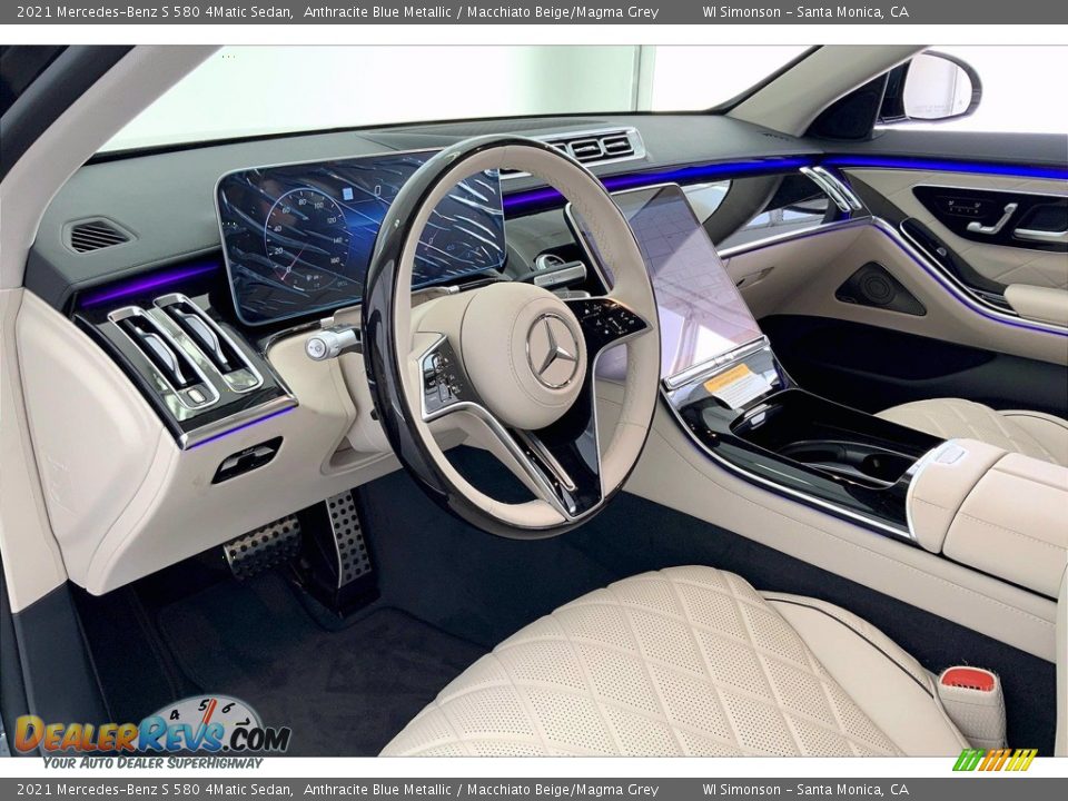 Front Seat of 2021 Mercedes-Benz S 580 4Matic Sedan Photo #4