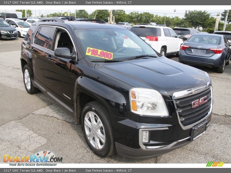 2017 GMC Terrain SLE AWD Onyx Black / Jet Black Photo #3