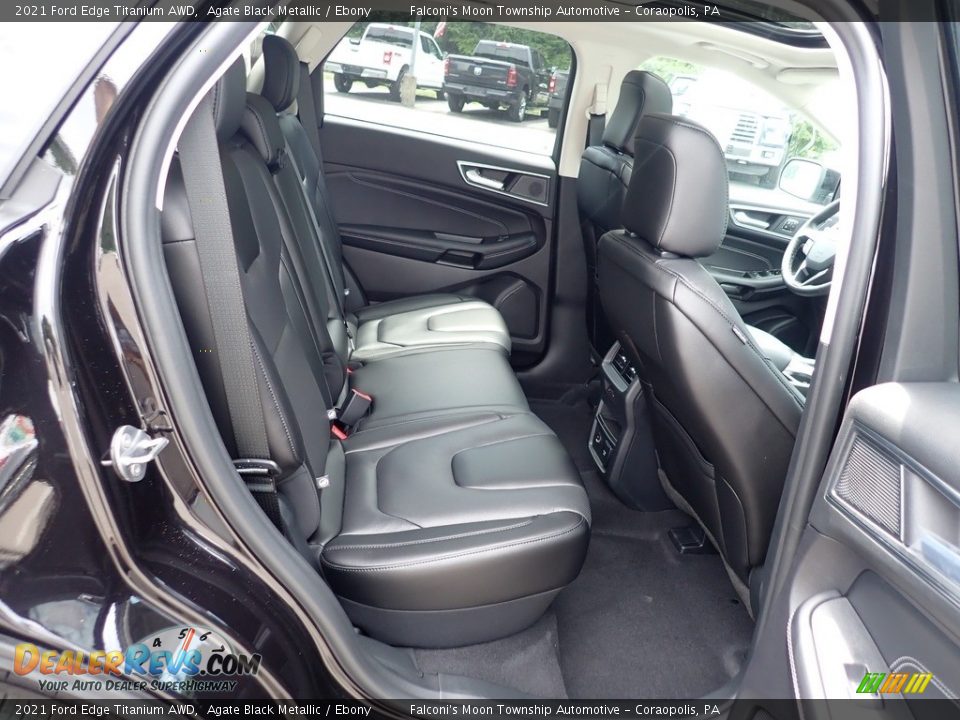 Rear Seat of 2021 Ford Edge Titanium AWD Photo #11