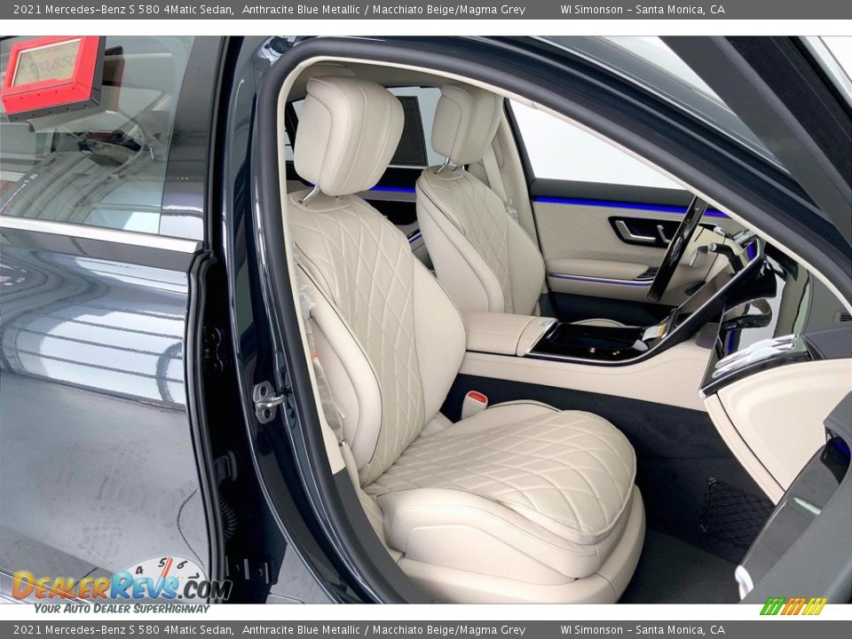 Macchiato Beige/Magma Grey Interior - 2021 Mercedes-Benz S 580 4Matic Sedan Photo #5