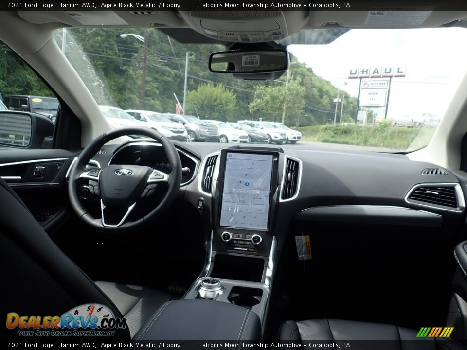 Dashboard of 2021 Ford Edge Titanium AWD Photo #12