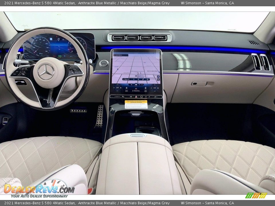 Dashboard of 2021 Mercedes-Benz S 580 4Matic Sedan Photo #6