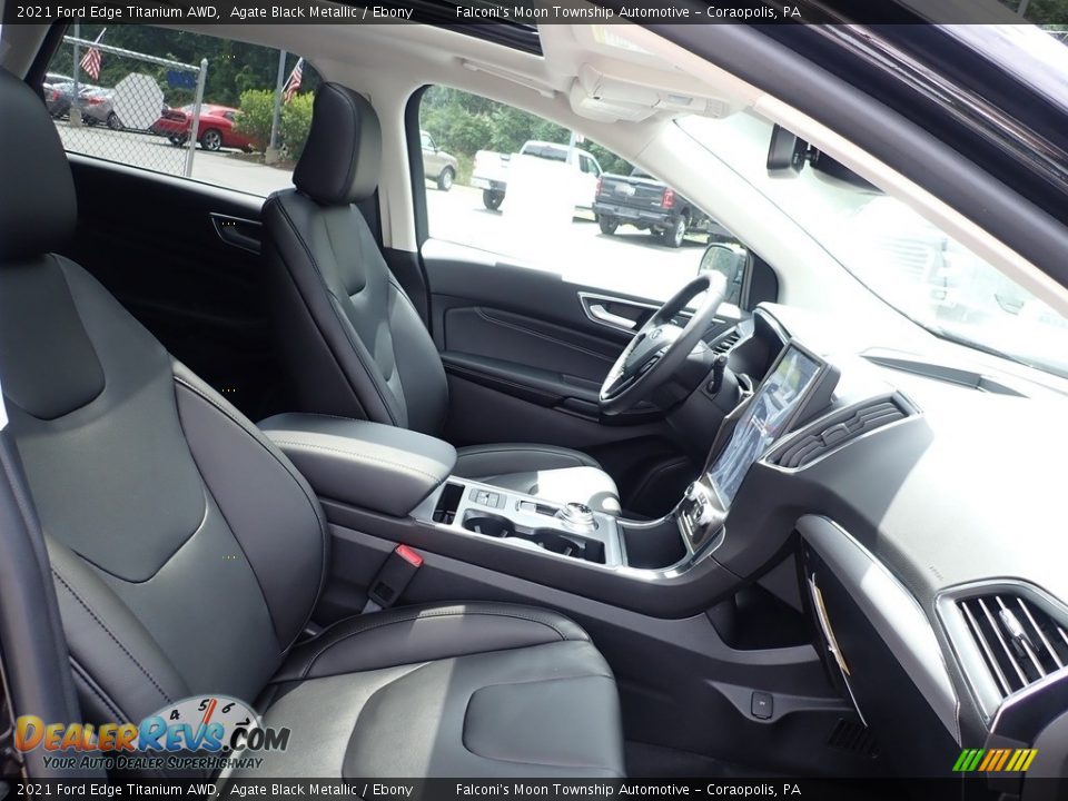 Front Seat of 2021 Ford Edge Titanium AWD Photo #13