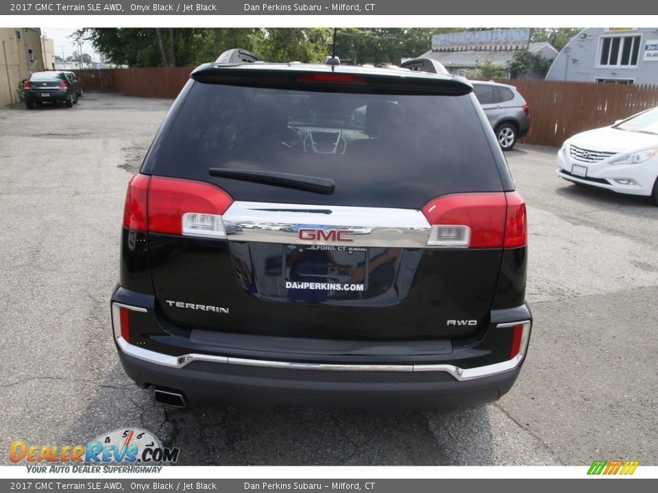 2017 GMC Terrain SLE AWD Onyx Black / Jet Black Photo #6