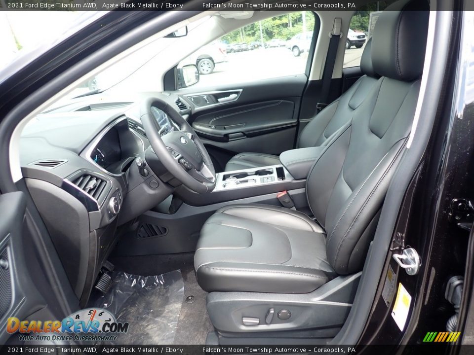 Front Seat of 2021 Ford Edge Titanium AWD Photo #14