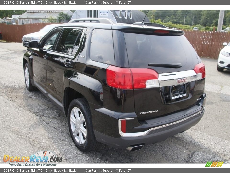 2017 GMC Terrain SLE AWD Onyx Black / Jet Black Photo #7