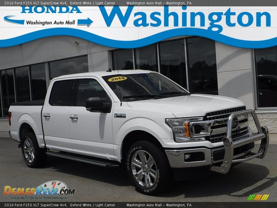 2019 Ford F150 XLT SuperCrew 4x4 Oxford White / Light Camel Photo #1