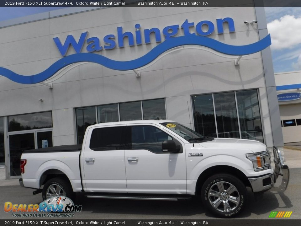 2019 Ford F150 XLT SuperCrew 4x4 Oxford White / Light Camel Photo #2