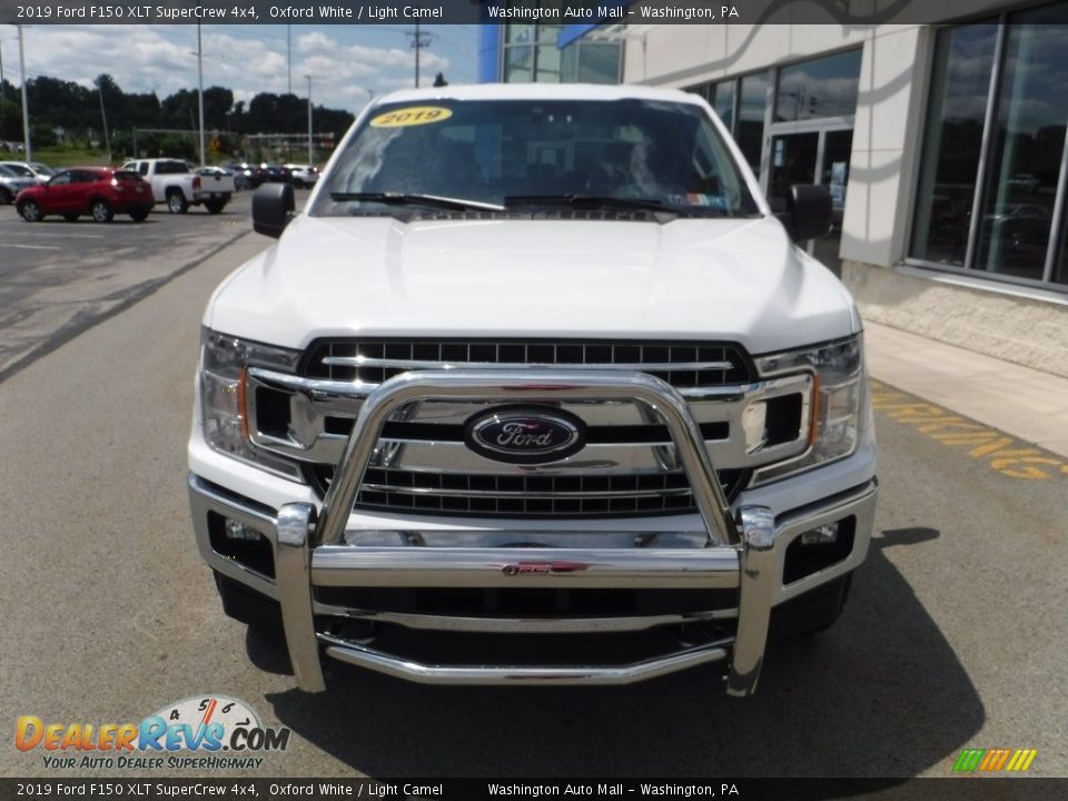 2019 Ford F150 XLT SuperCrew 4x4 Oxford White / Light Camel Photo #7