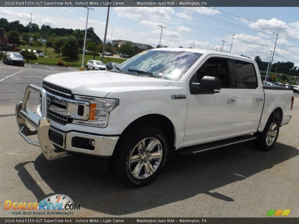 2019 Ford F150 XLT SuperCrew 4x4 Oxford White / Light Camel Photo #8