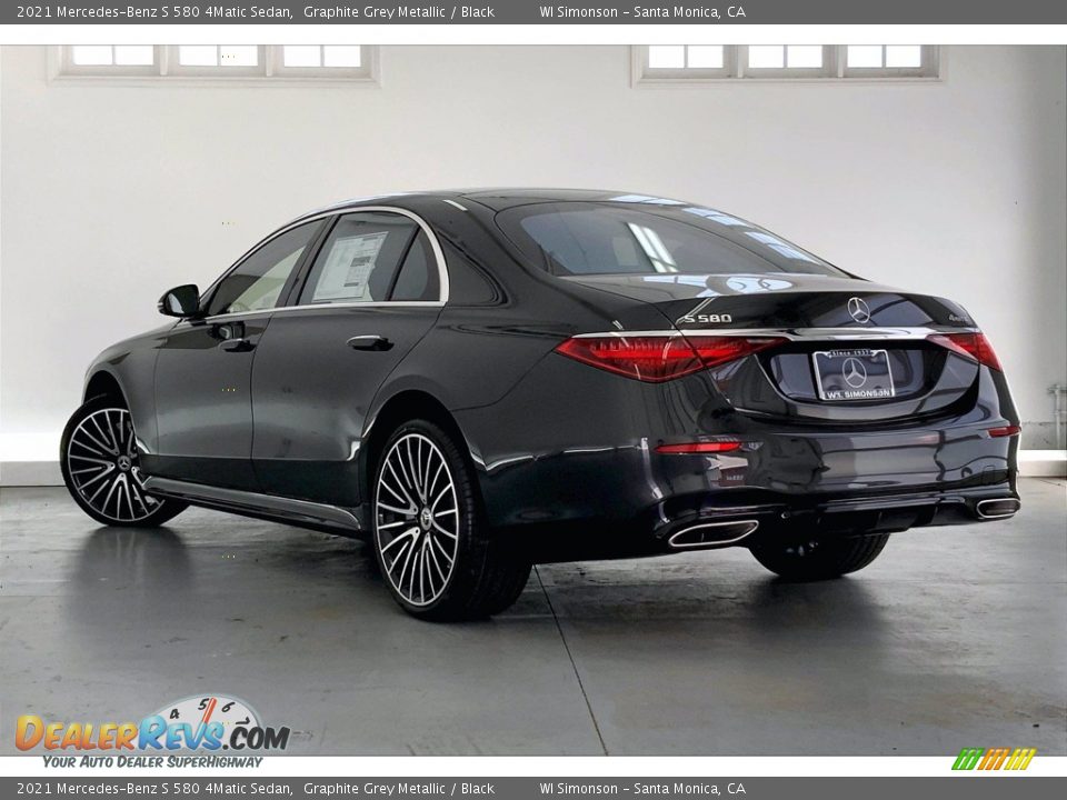 2021 Mercedes-Benz S 580 4Matic Sedan Graphite Grey Metallic / Black Photo #2