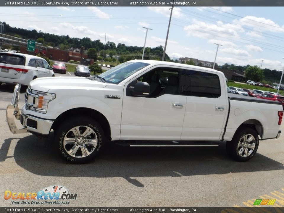 2019 Ford F150 XLT SuperCrew 4x4 Oxford White / Light Camel Photo #9