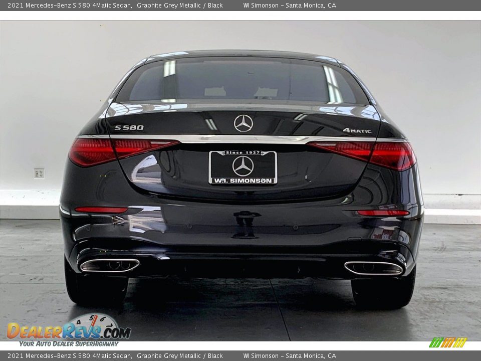 2021 Mercedes-Benz S 580 4Matic Sedan Graphite Grey Metallic / Black Photo #3