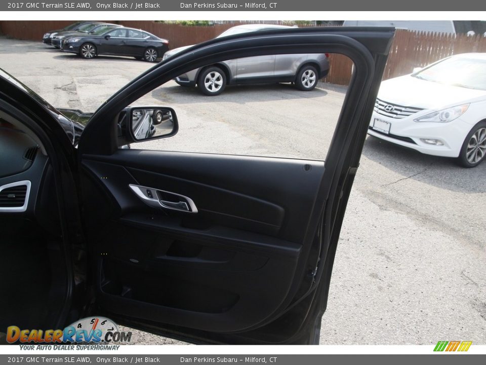 2017 GMC Terrain SLE AWD Onyx Black / Jet Black Photo #17